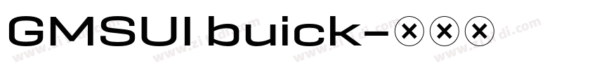 GMSUI buick字体转换